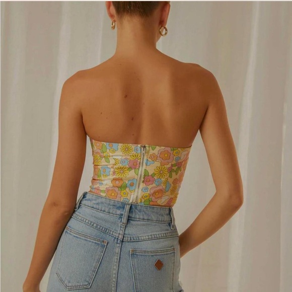 Peppermayo Floral Tube Top - Picture 3 of 7